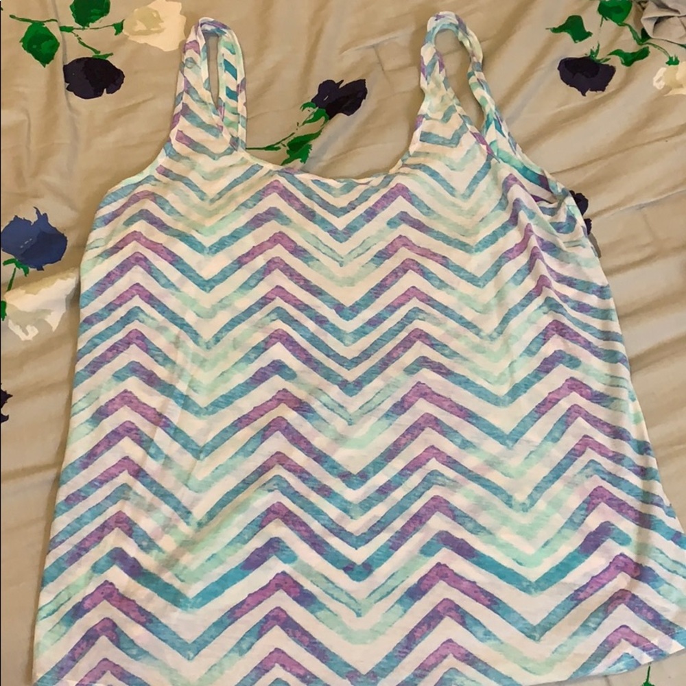 ✋🏼✨ VS PINK chevron tank